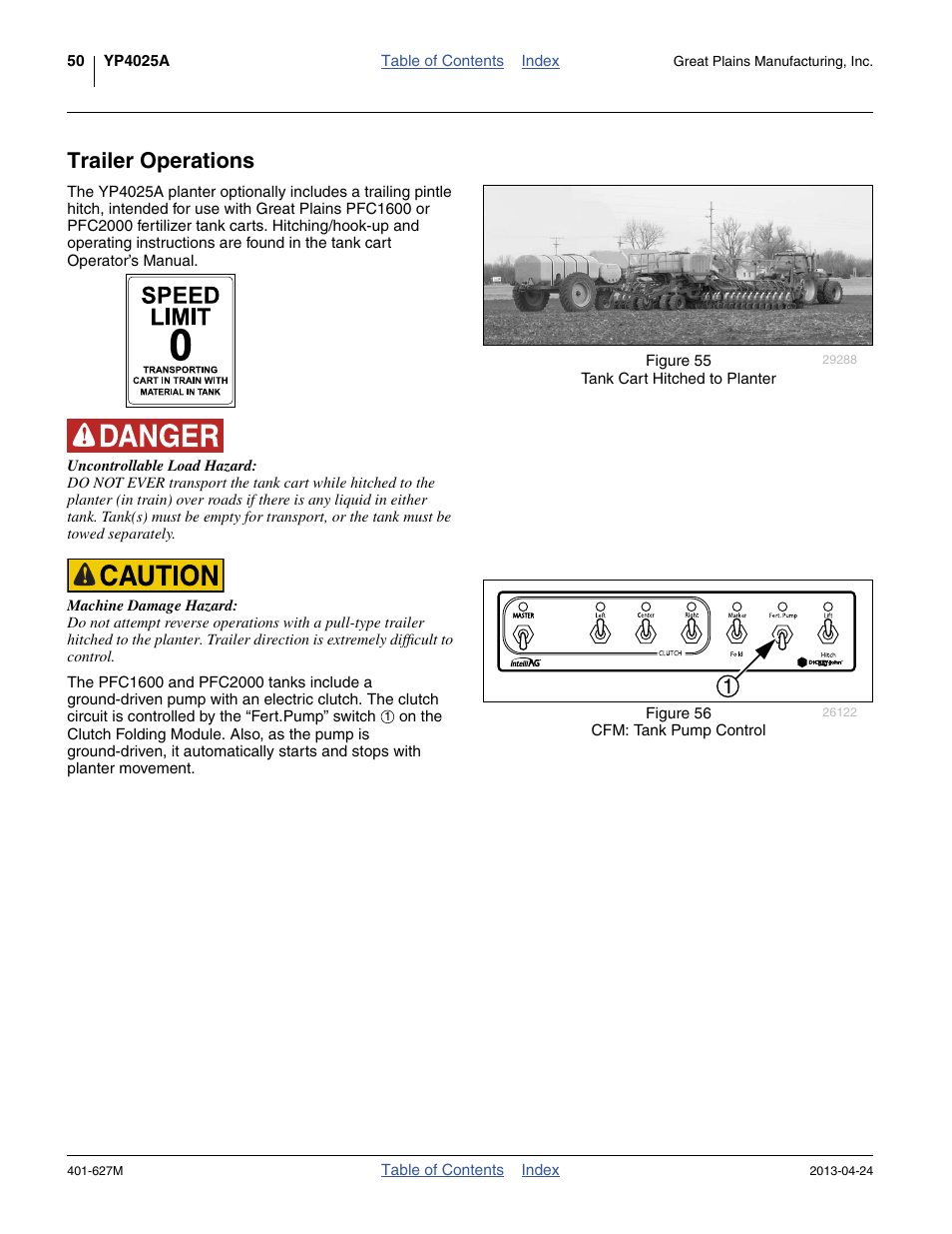 Trailer operations | Great Plains YP4025A Operator Manual User Manual | Page 54 / 190