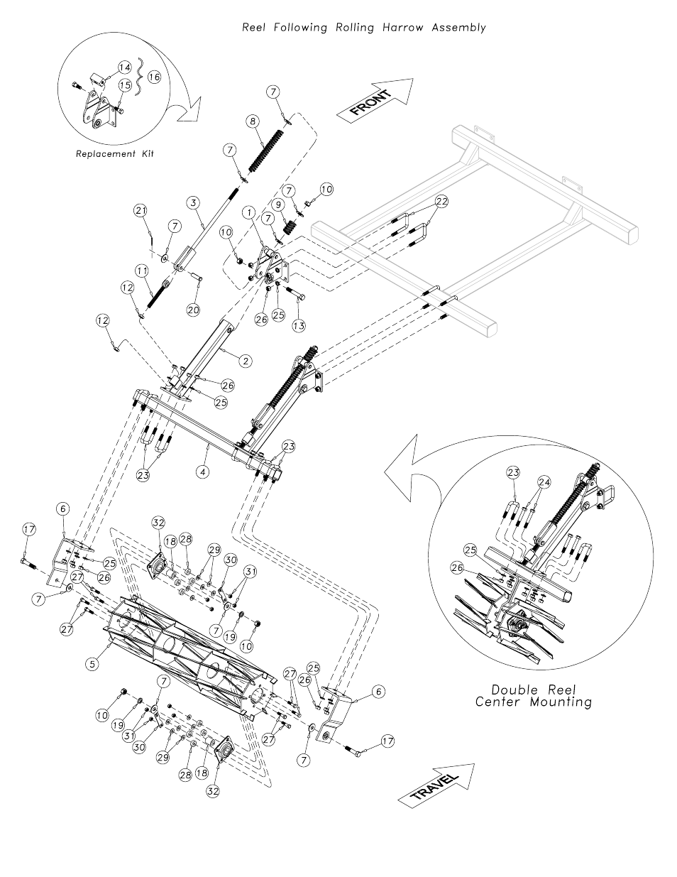 Great Plains Reel For Rolling Harrow Manual(Series I) Assembly Instructions User Manual | Page 2 / 11