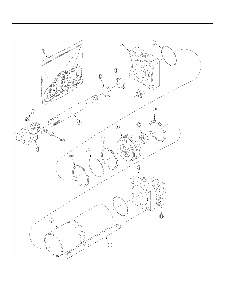 Hydraulic cylinder (810-382c) | Great Plains 1006NT Parts Manual User Manual | Page 150 / 166