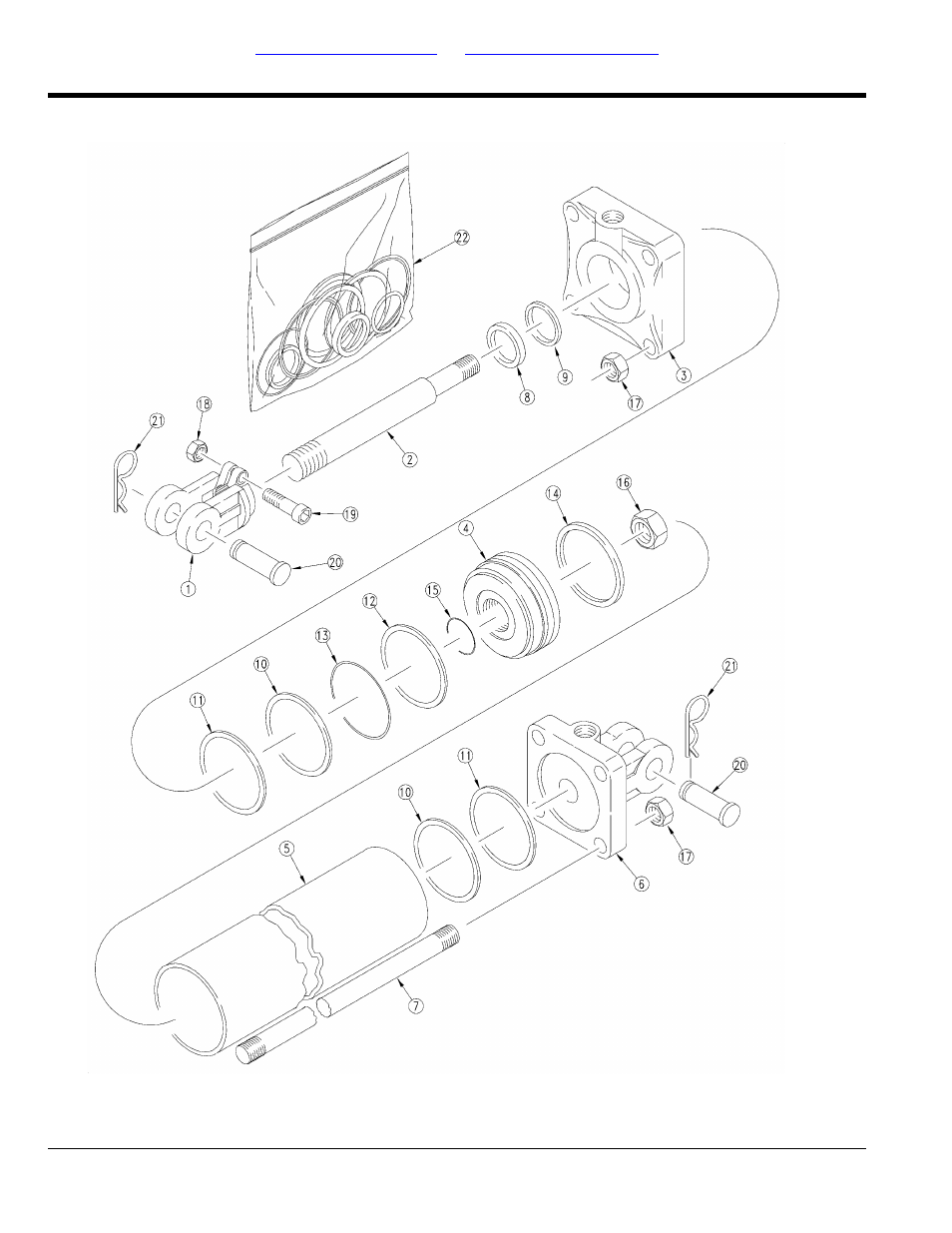 Hydraulic cylinder (810-538c) | Great Plains 1006NT Parts Manual User Manual | Page 154 / 166