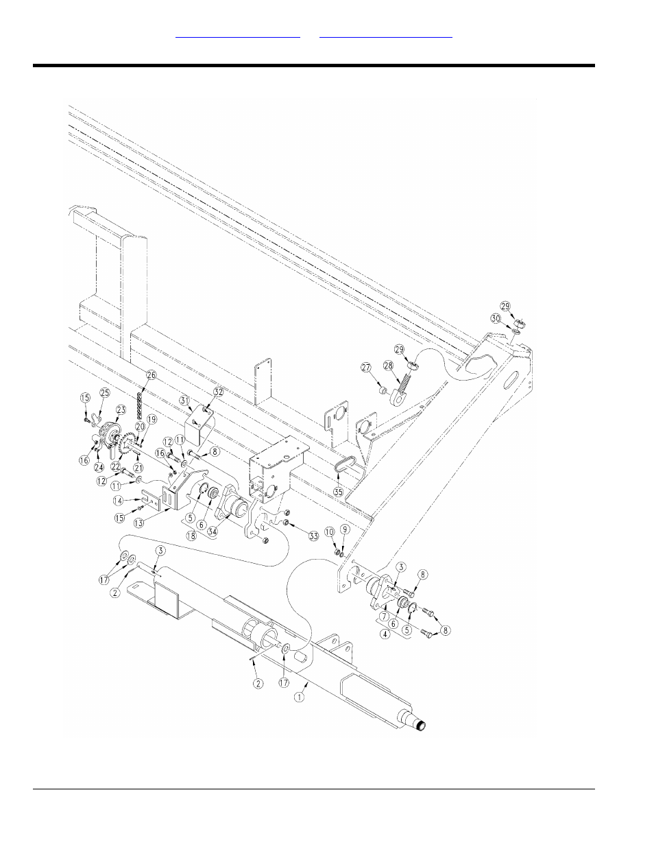 Drive, Lh gauge wheel drive to frame | Great Plains 1006NT Parts Manual User Manual | Page 92 / 166