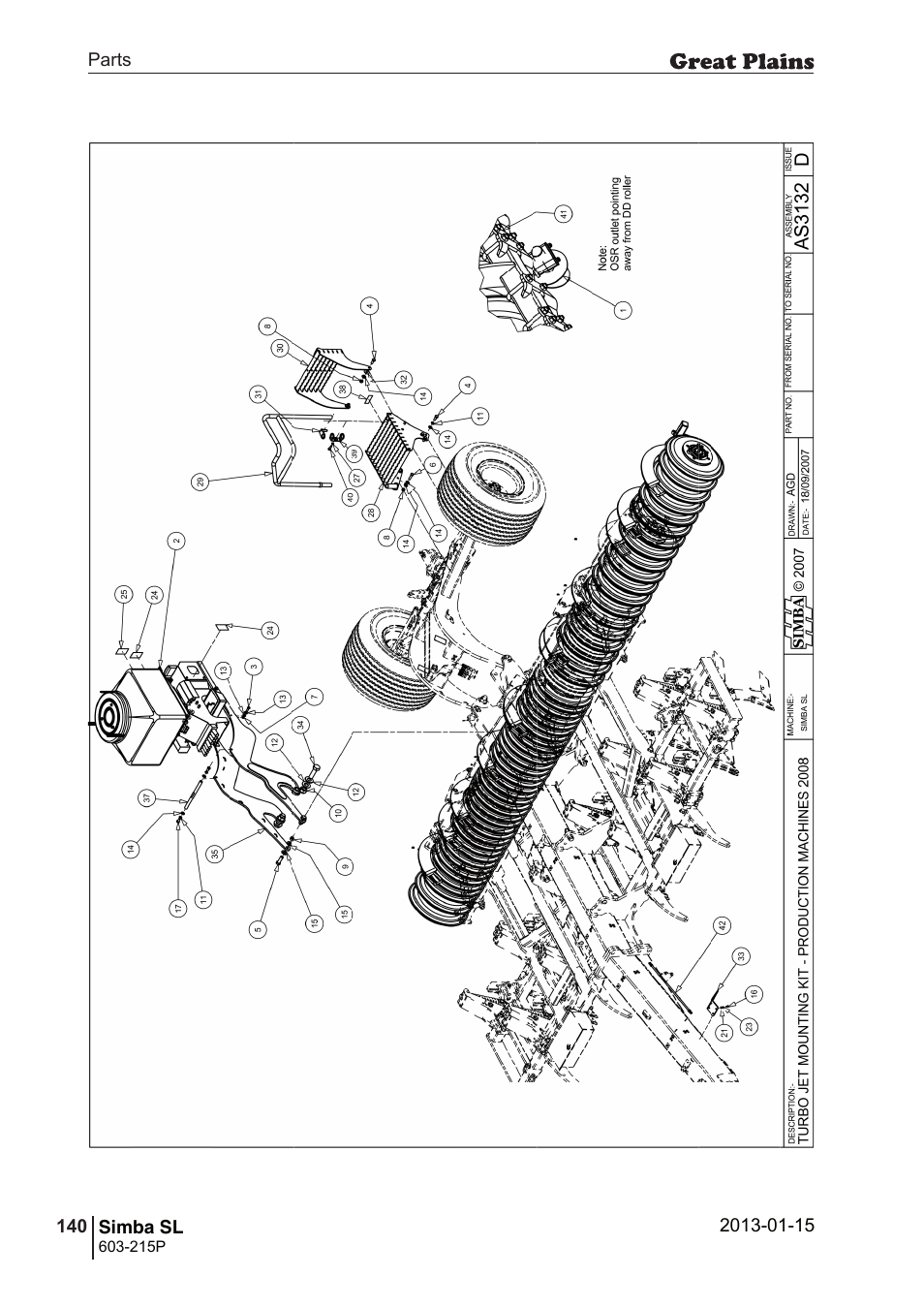 Great Plains SL600 Parts Manual User Manual | Page 140 / 144