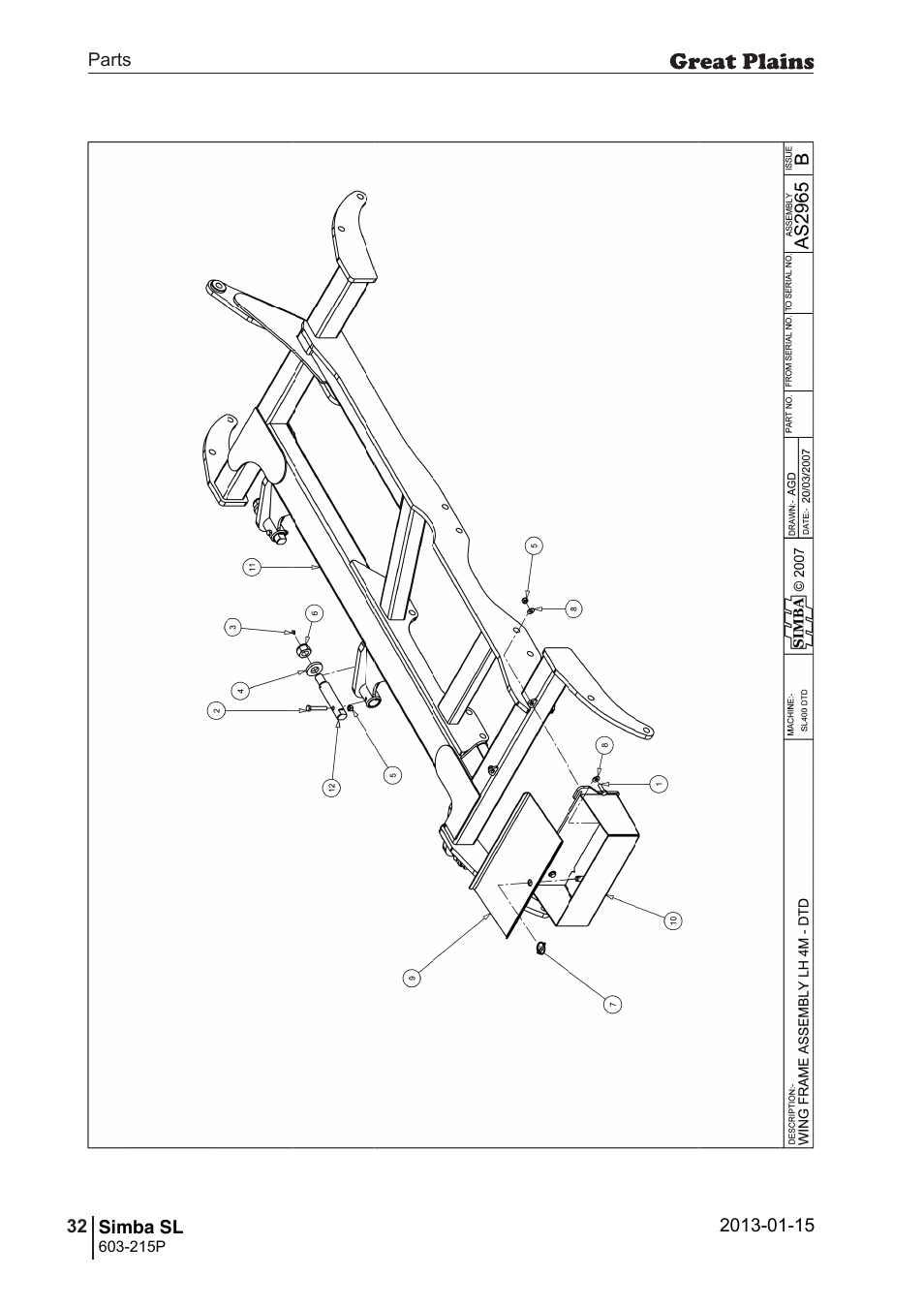 Great Plains SL600 Parts Manual User Manual | Page 32 / 144