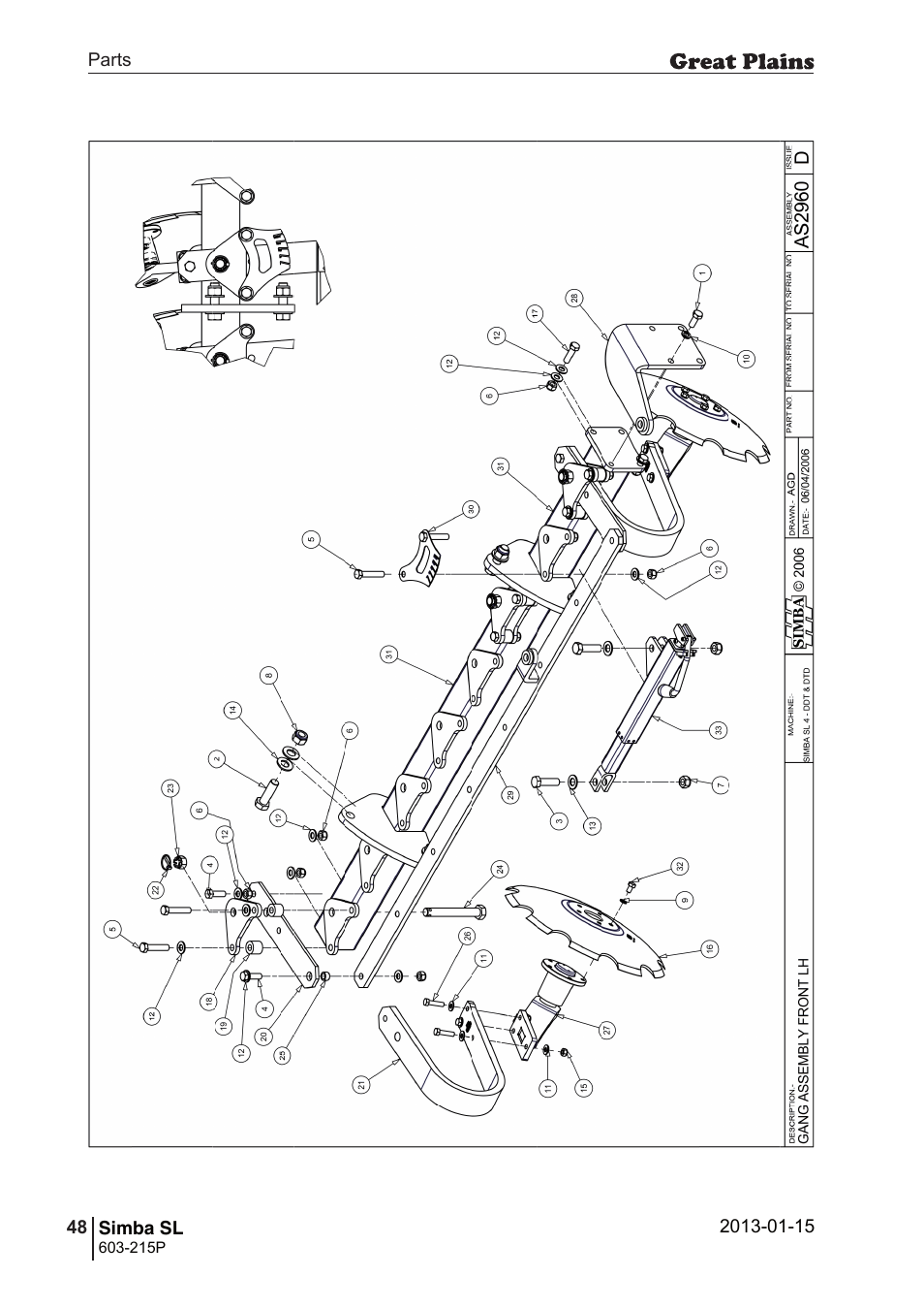 Great Plains SL600 Parts Manual User Manual | Page 48 / 144