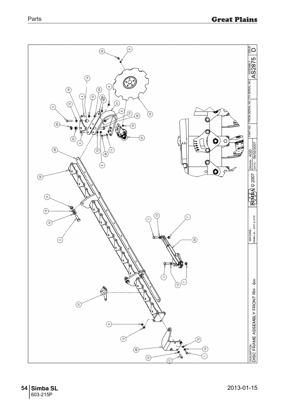 Great Plains SL600 Parts Manual User Manual | Page 54 / 144