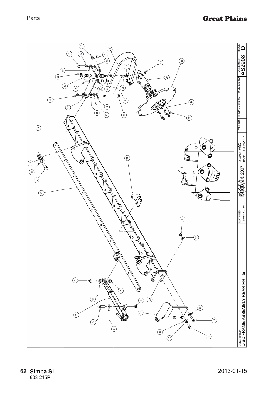 Great Plains SL600 Parts Manual User Manual | Page 62 / 144