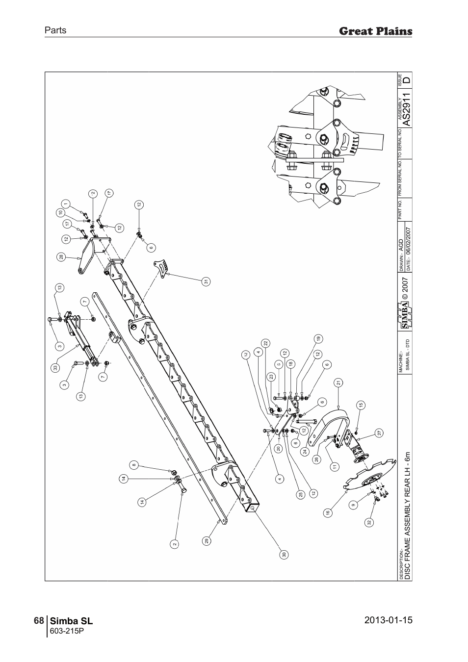 Great Plains SL600 Parts Manual User Manual | Page 68 / 144