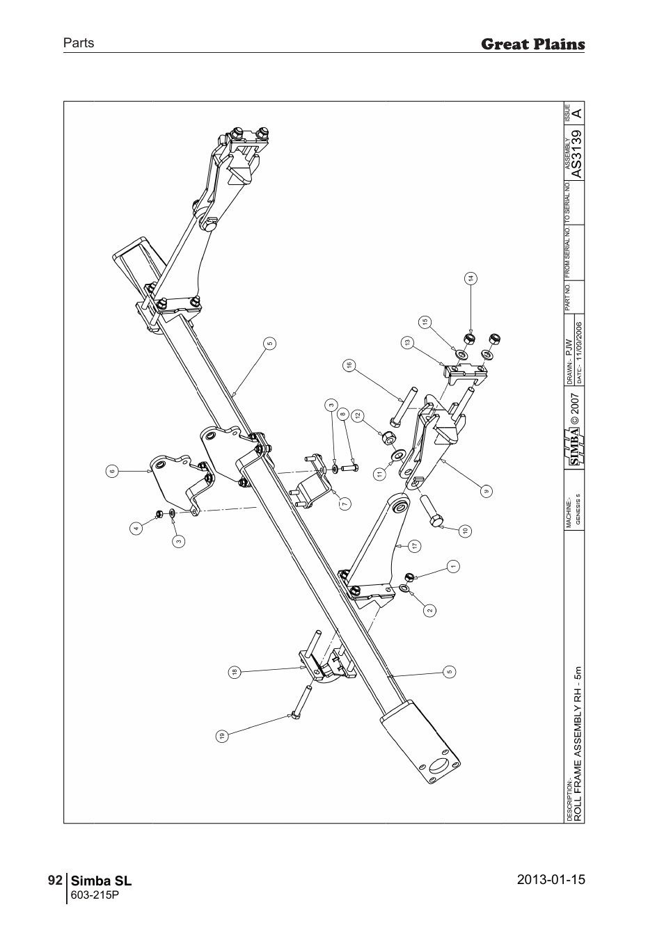 Great Plains SL600 Parts Manual User Manual | Page 92 / 144