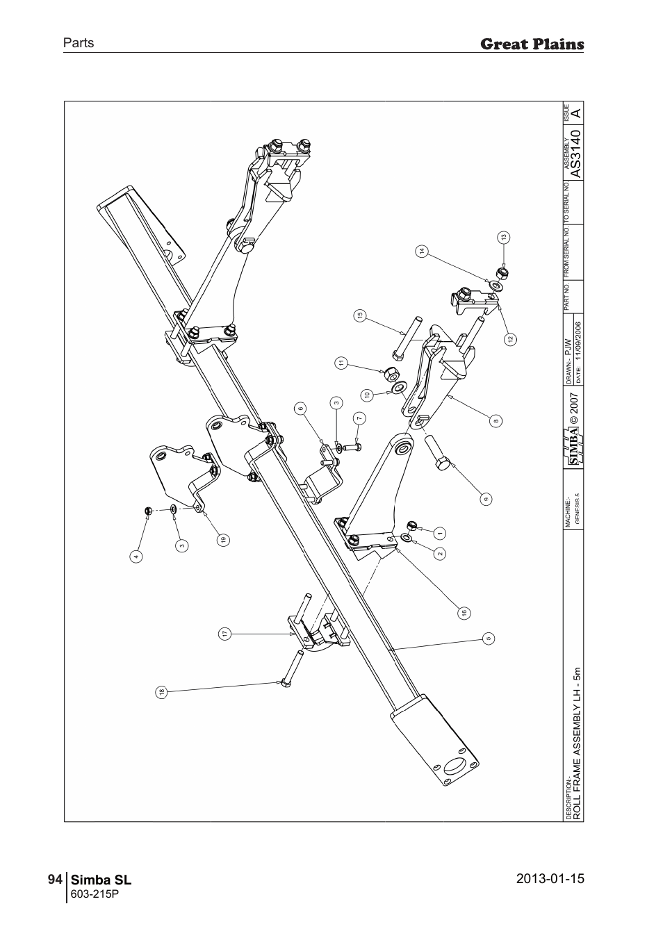 Great Plains SL600 Parts Manual User Manual | Page 94 / 144