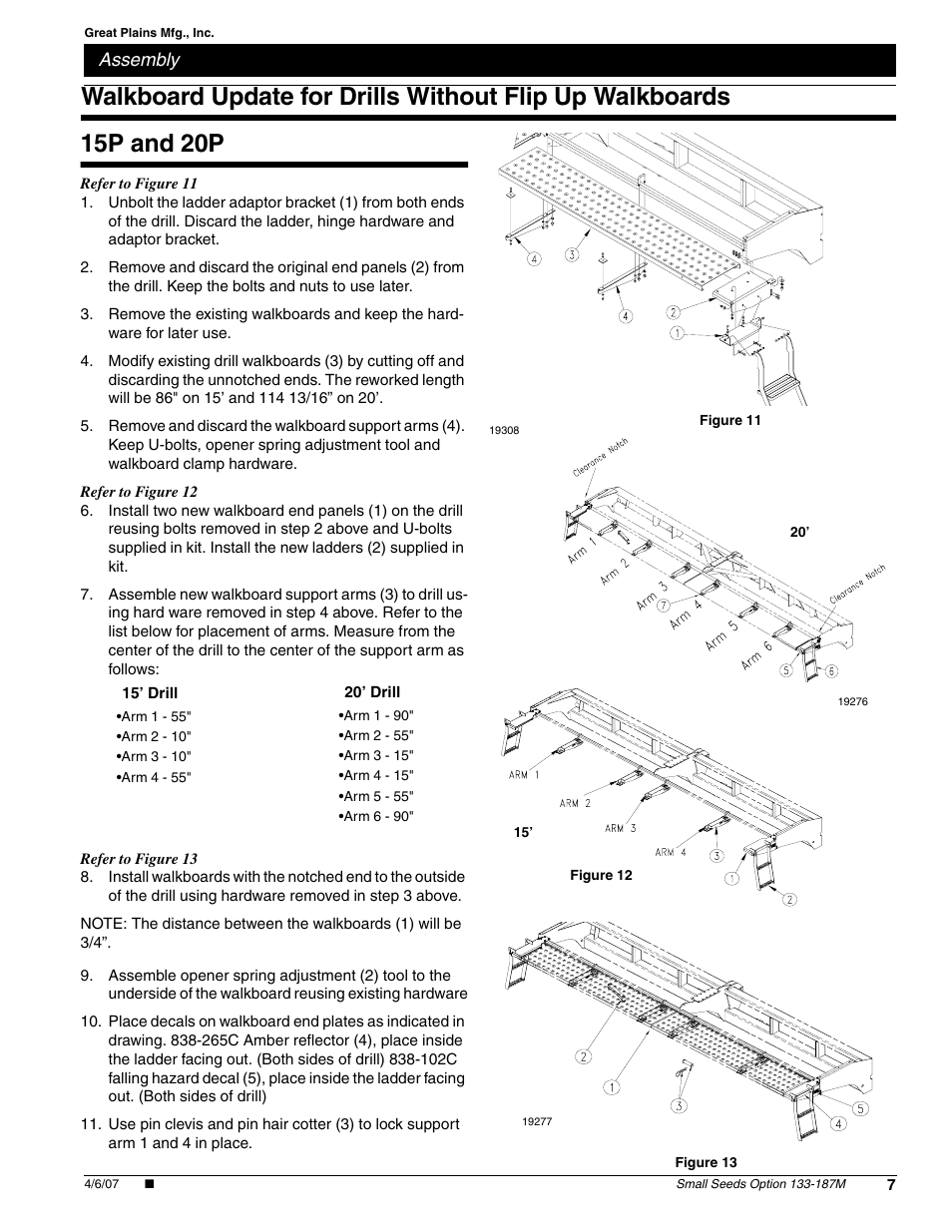 15p and 20p | Great Plains 20P Series Drill Assembly Instructions User Manual | Page 7 / 14