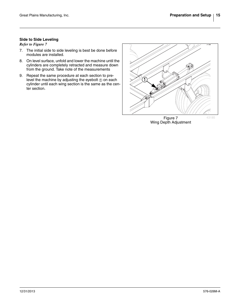 Side to side leveling | Great Plains UT5052 Operator Manual User Manual | Page 19 / 36