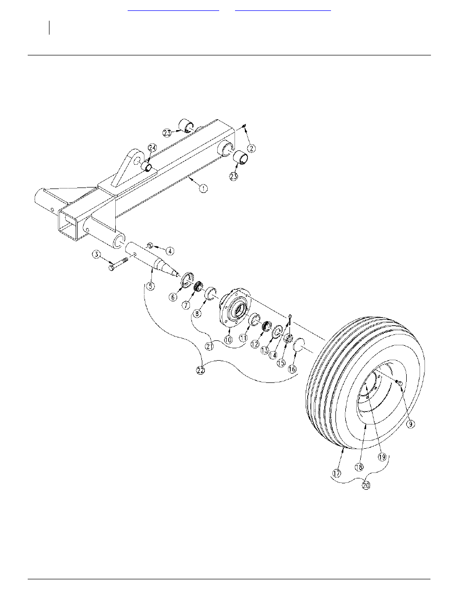 Spindle and tire -3 | Great Plains Inline Ripper Hitch Parts Manual User Manual | Page 12 / 21