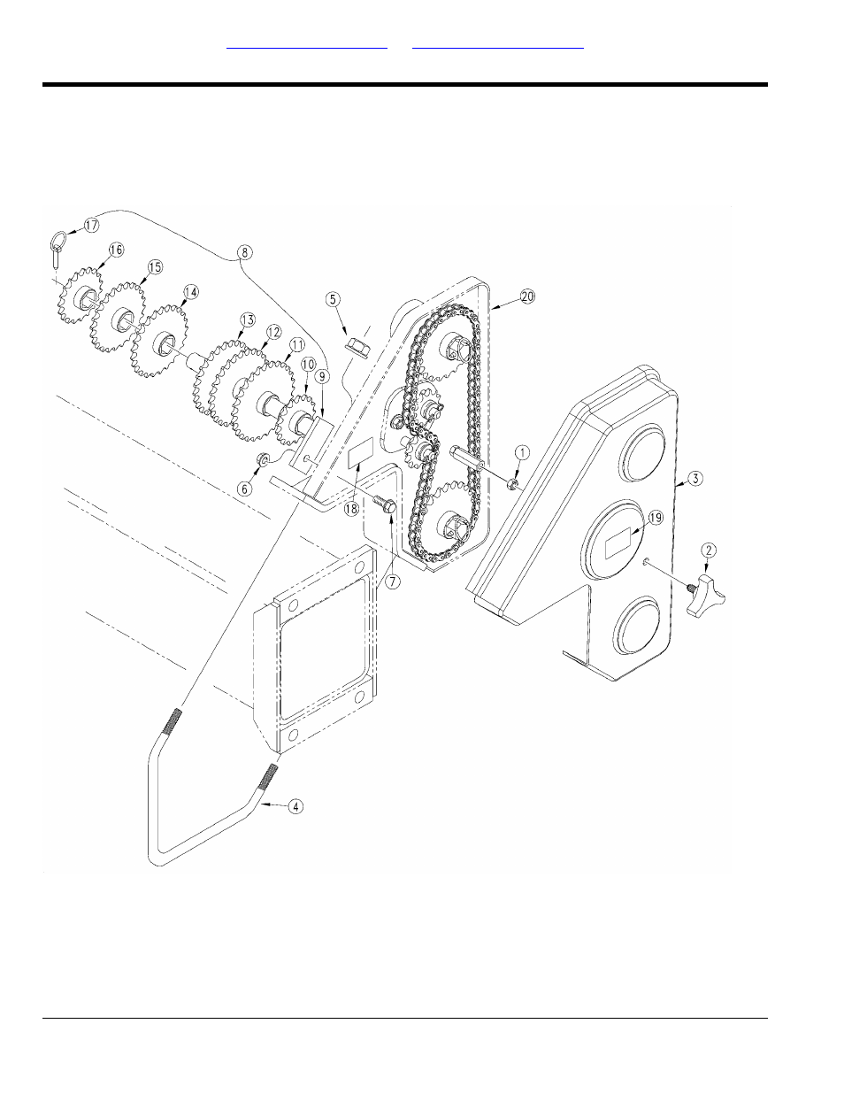 Transmission shield & sprocket storage | Great Plains PD8070 Parts Manual User Manual | Page 24 / 110