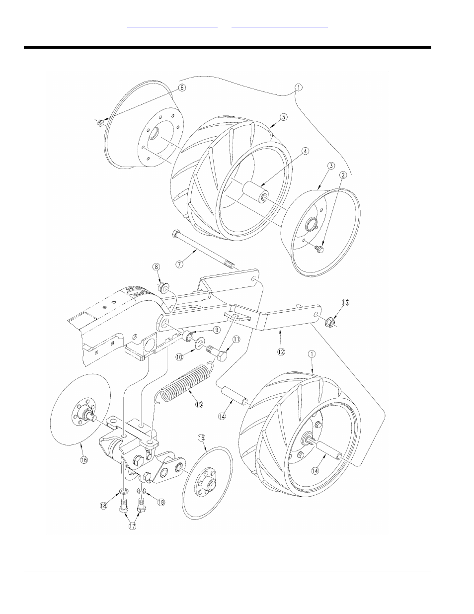 6 1/2" press wheel closing disk | Great Plains PD8070 Parts Manual User Manual | Page 70 / 110