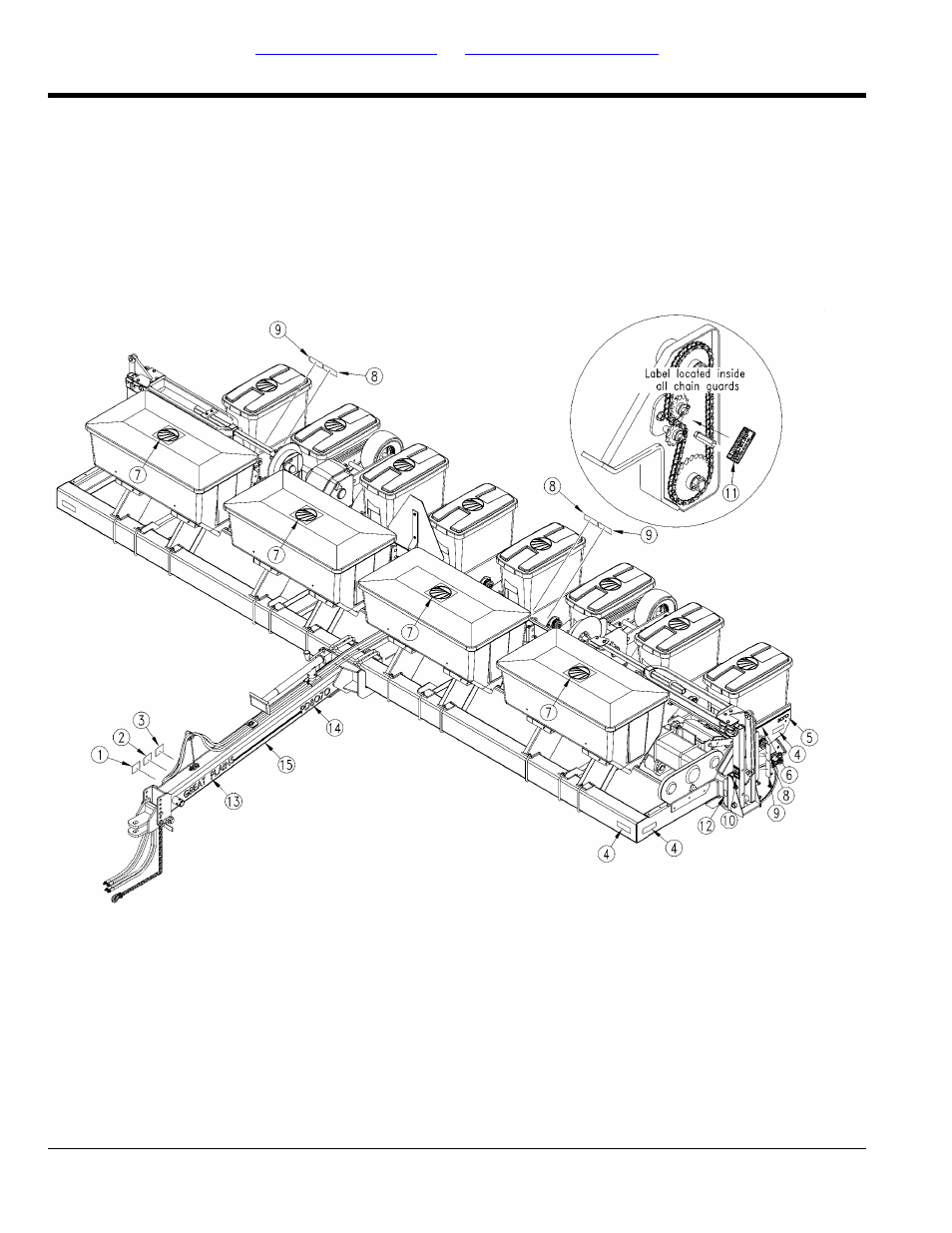Decals, Decal placement | Great Plains PD8070 Parts Manual User Manual | Page 82 / 110