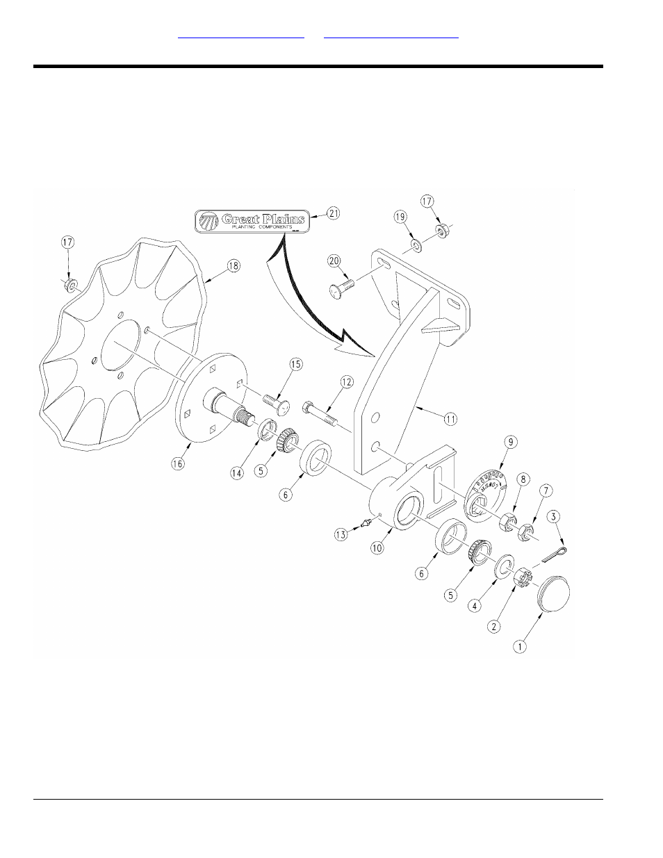 Unit mount coulter assembly | Great Plains PD8070 Parts Manual User Manual | Page 90 / 110