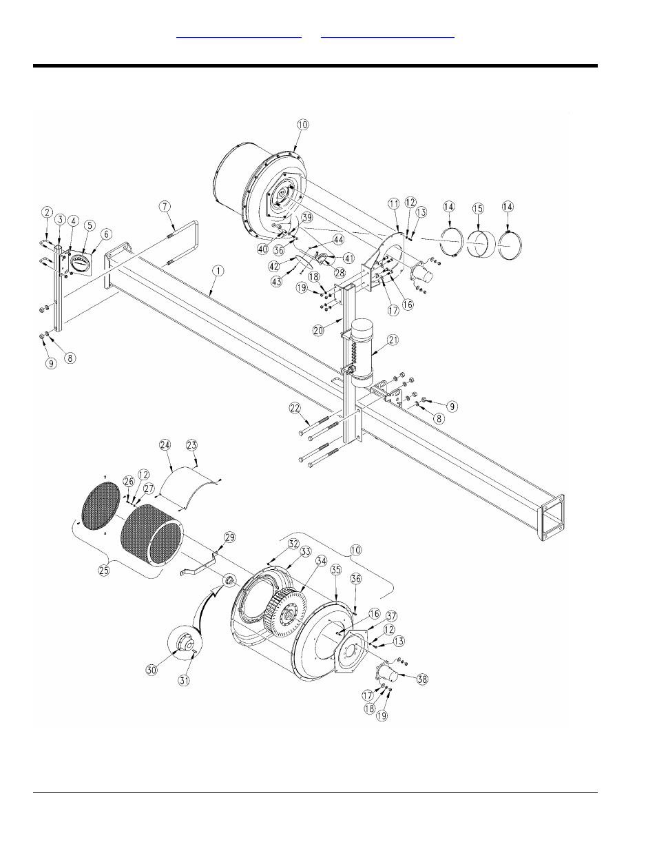 Fan mounting, Table of contents part number index fan mounting | Great Plains YP825A Parts Manual User Manual | Page 22 / 212