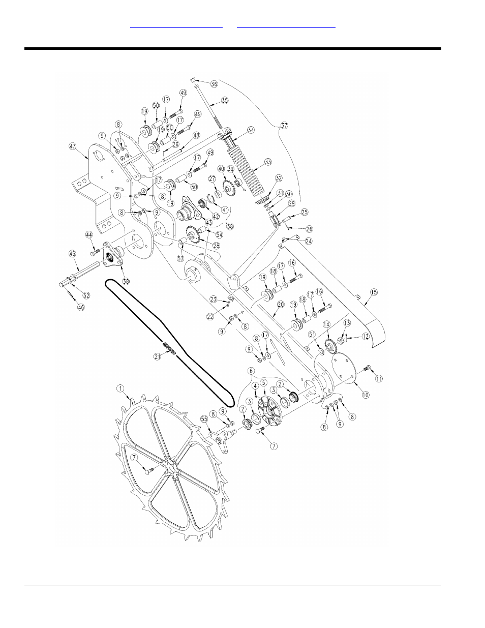 Contact wheel assembly | Great Plains YP825A Parts Manual User Manual | Page 56 / 212