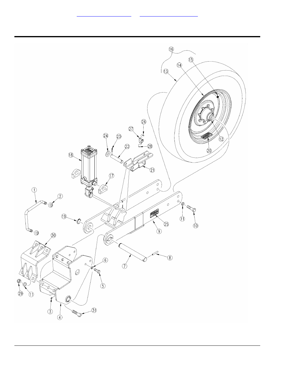 Gauge wheel (yp425a s/n b1009n+) (yp625a s/n, B1044q+) (yp825a s/n b1015s+) | Great Plains YP825A Parts Manual User Manual | Page 62 / 212