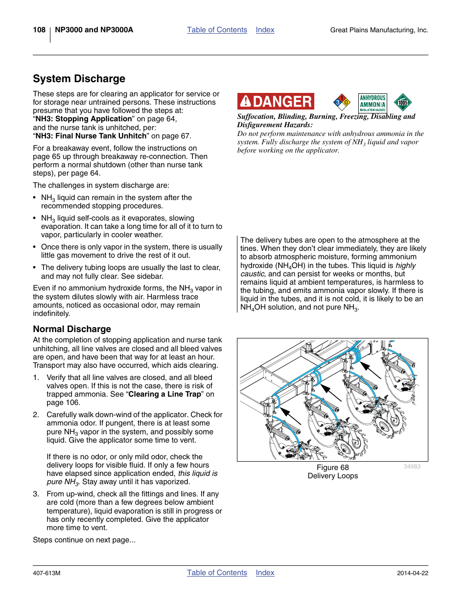 System discharge, Normal discharge | Great Plains NP3000A Operator Manual User Manual | Page 112 / 188