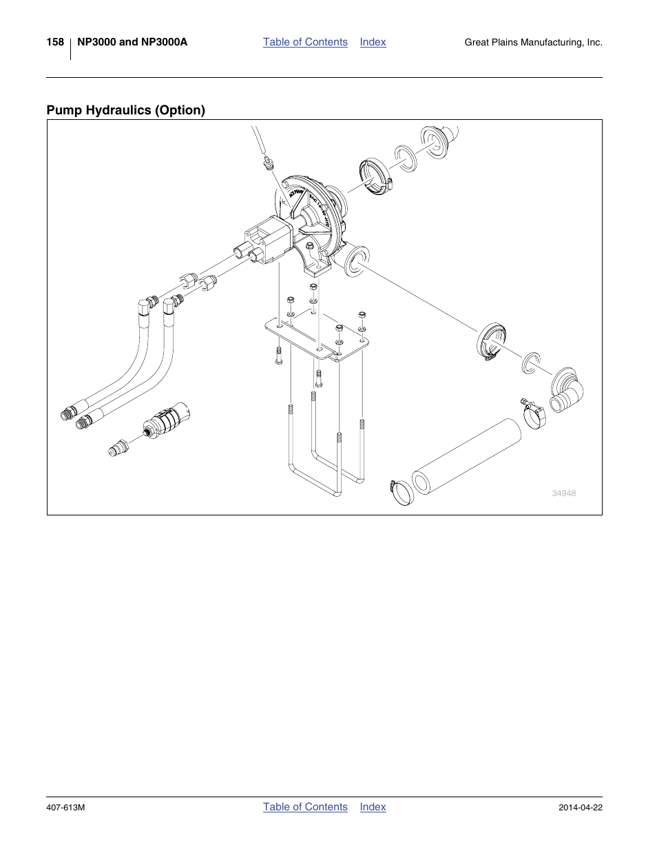 Pump hydraulics (option) | Great Plains NP3000A Operator Manual User Manual | Page 162 / 188