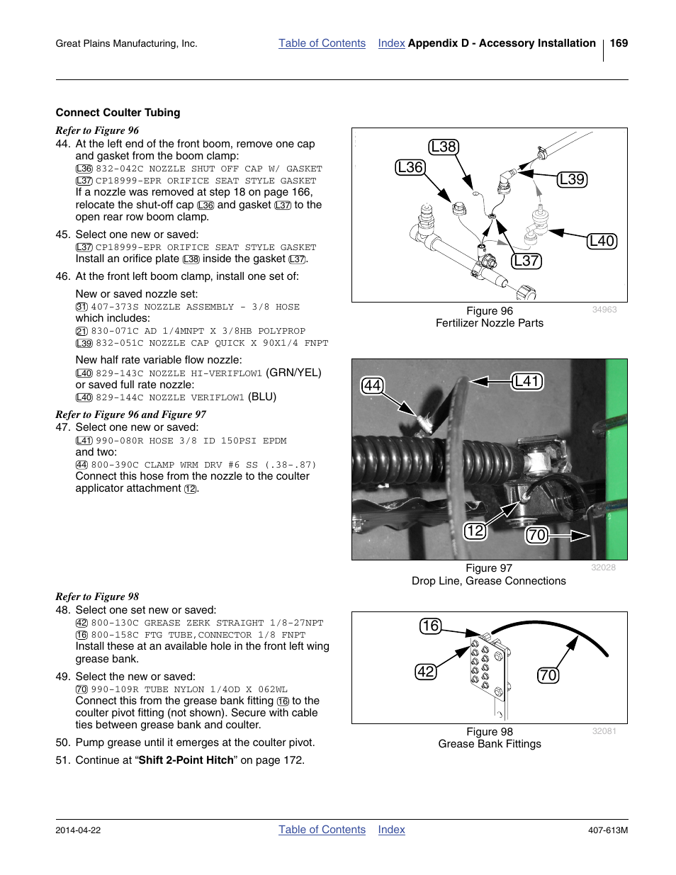 Connect coulter tubing | Great Plains NP3000A Operator Manual User Manual | Page 173 / 188