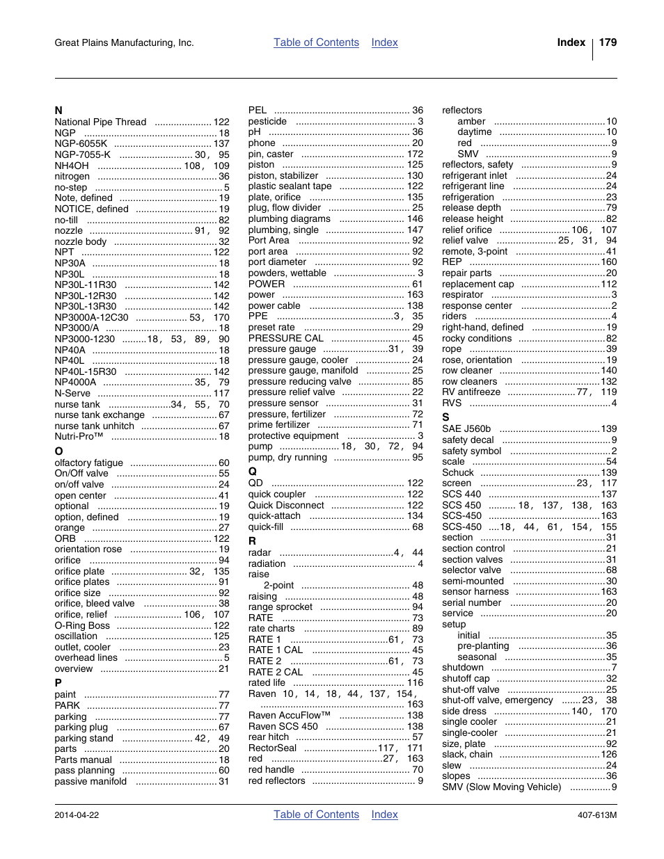 Great Plains NP3000A Operator Manual User Manual | Page 183 / 188