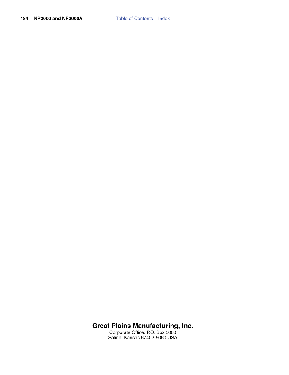 Great plains manufacturing, inc | Great Plains NP3000A Operator Manual User Manual | Page 188 / 188