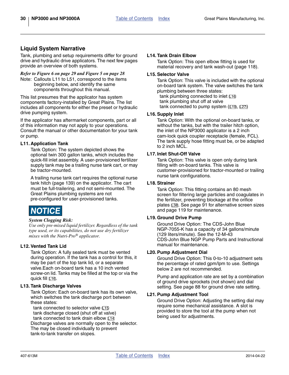 Liquid system narrative | Great Plains NP3000A Operator Manual User Manual | Page 34 / 188