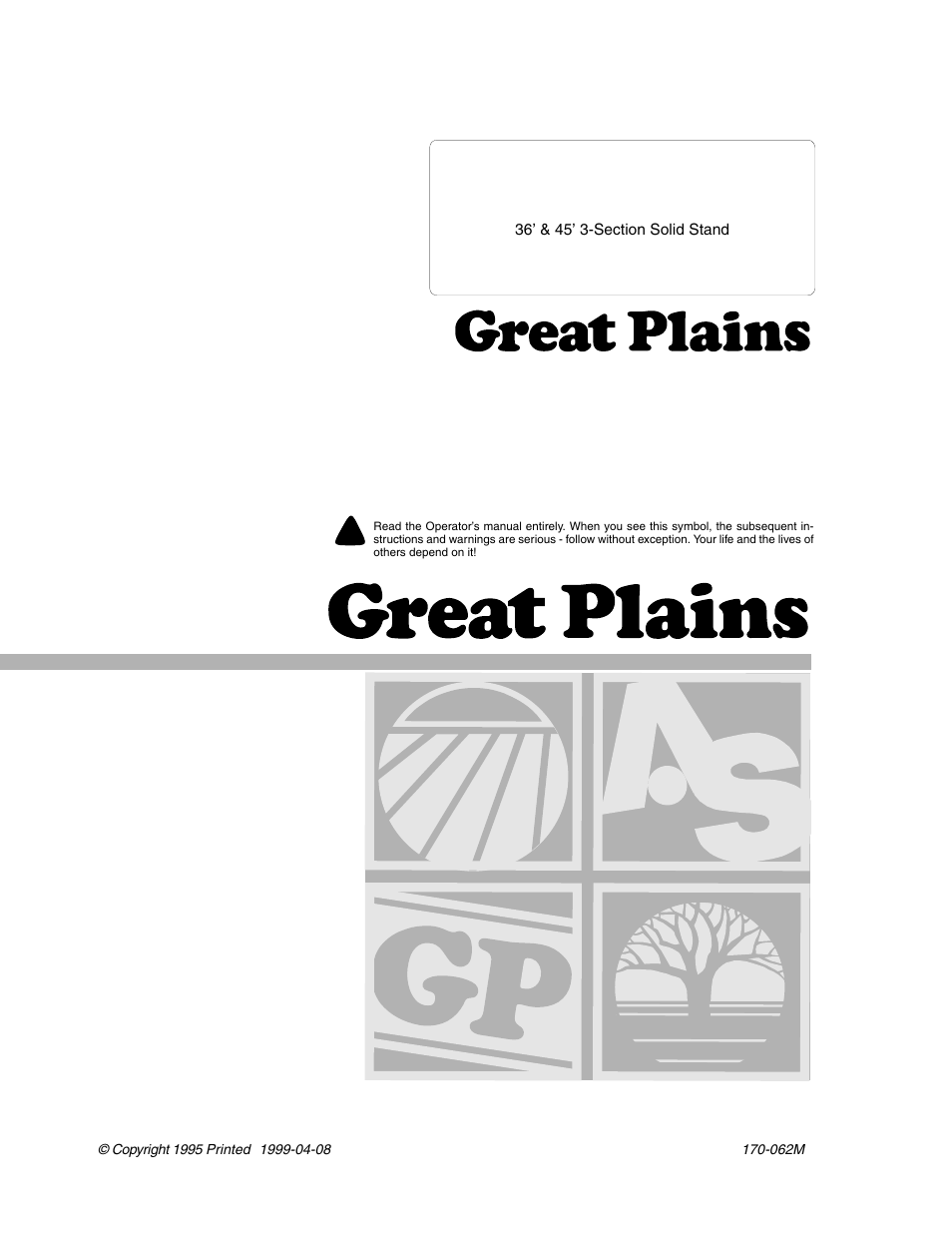 Great Plains 3SF45 Operator Manual User Manual | 46 pages