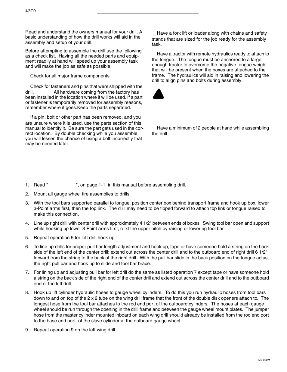 Caution | Great Plains 3SF45 Operator Manual User Manual | Page 13 / 46