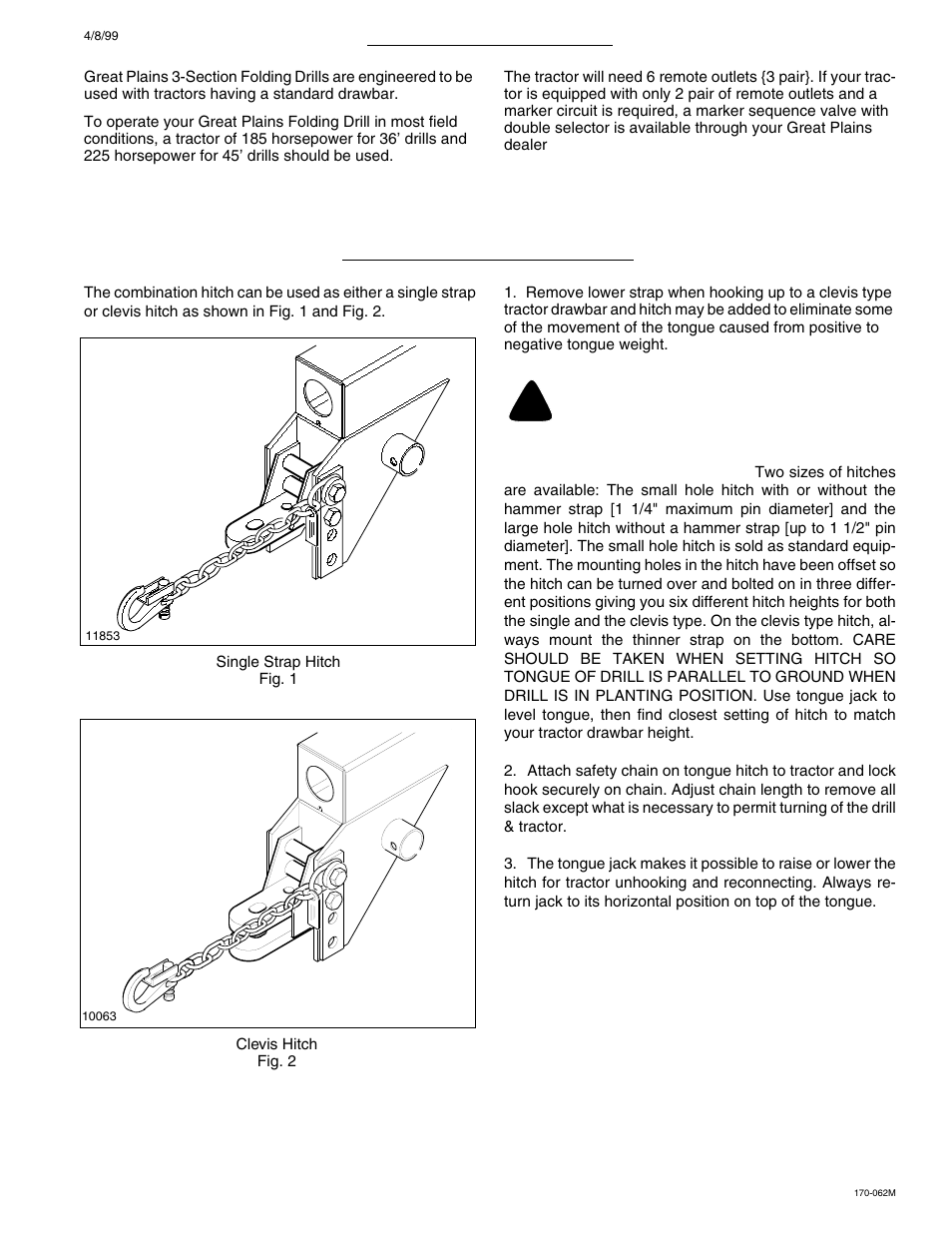 Caution | Great Plains 3SF45 Operator Manual User Manual | Page 15 / 46