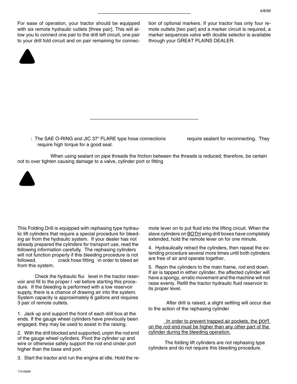 Caution | Great Plains 3SF45 Operator Manual User Manual | Page 16 / 46