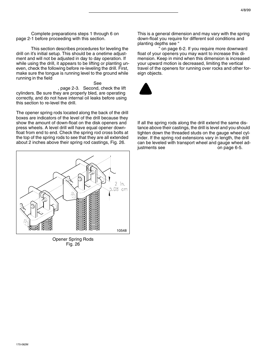 Caution | Great Plains 3SF45 Operator Manual User Manual | Page 36 / 46