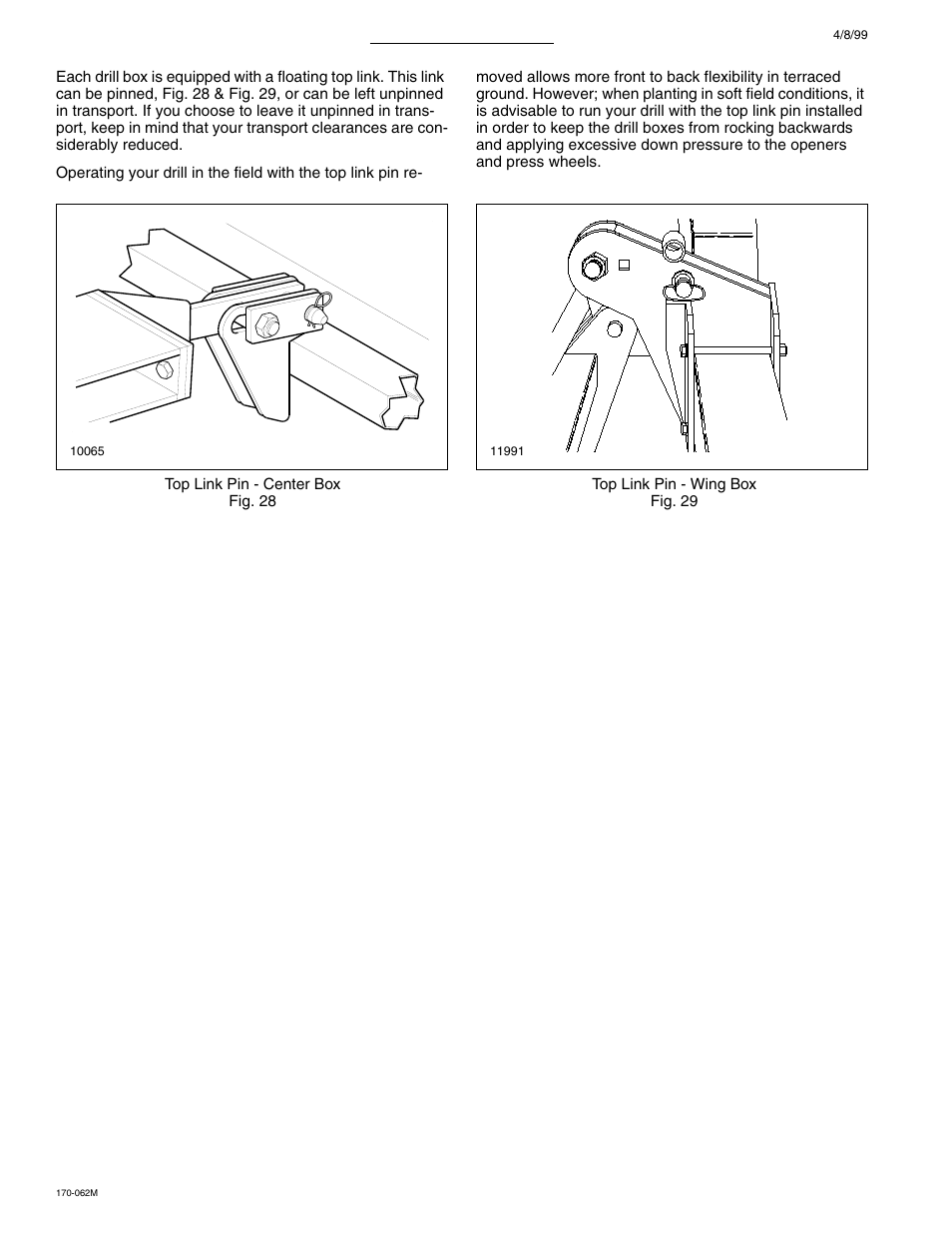 Floating top link | Great Plains 3SF45 Operator Manual User Manual | Page 38 / 46