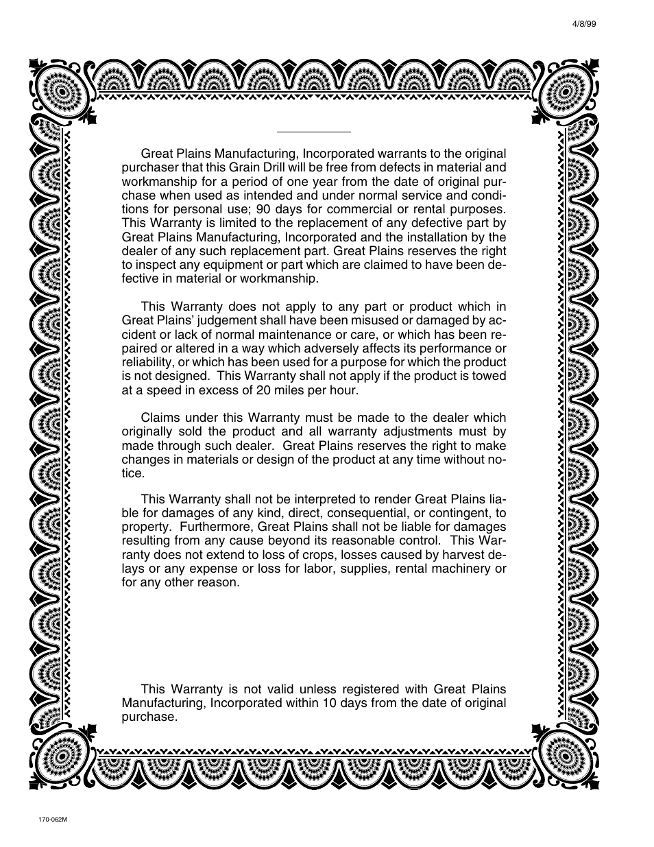 Great Plains 3SF45 Operator Manual User Manual | Page 46 / 46