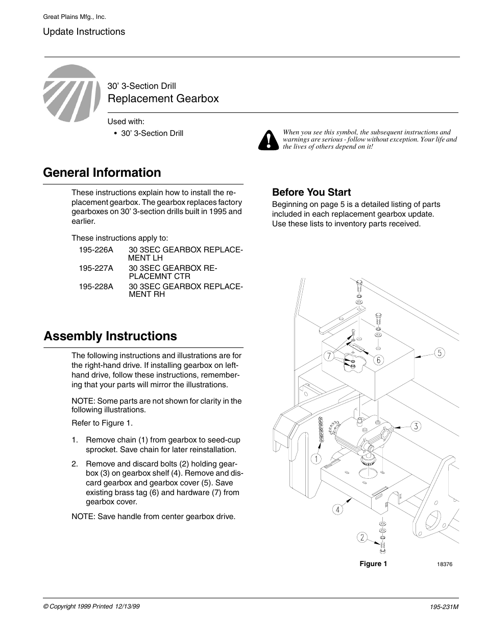 Great Plains 3S-4000 Assembly Instructions User Manual | 7 pages