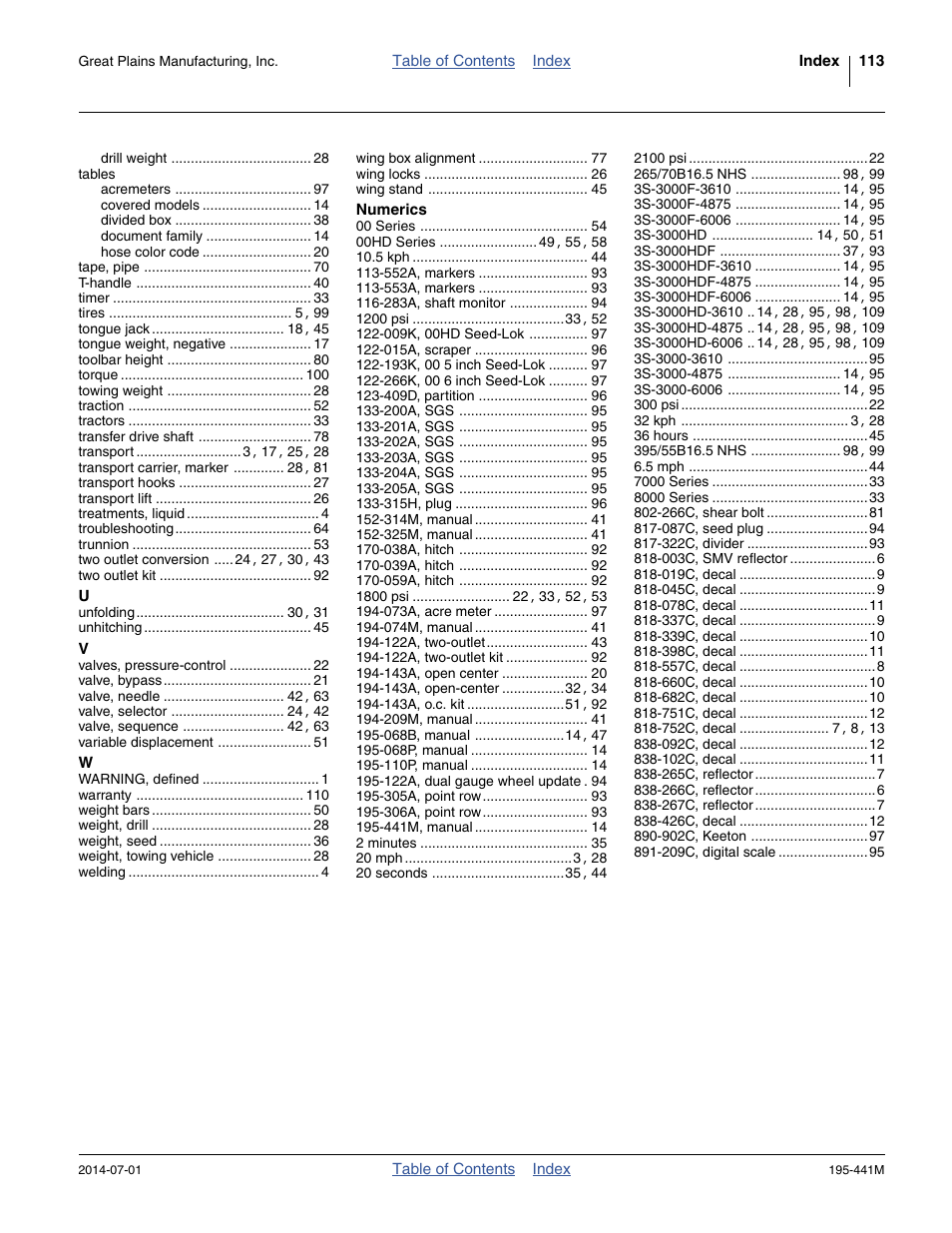 Great Plains 3S-3000HDF Operator Manual v1 User Manual | Page 117 / 120