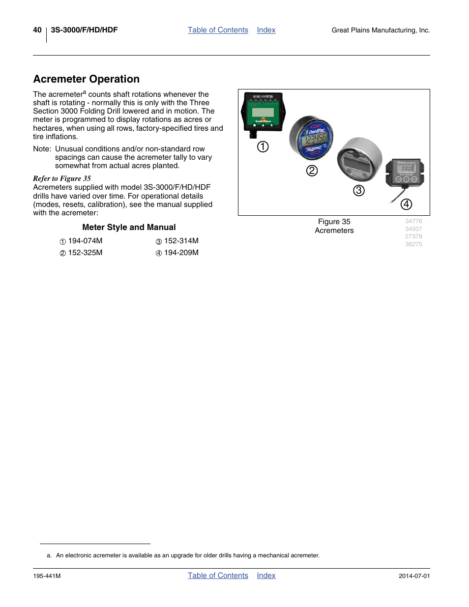 Acremeter operation | Great Plains 3S-3000HDF Operator Manual v1 User Manual | Page 44 / 120