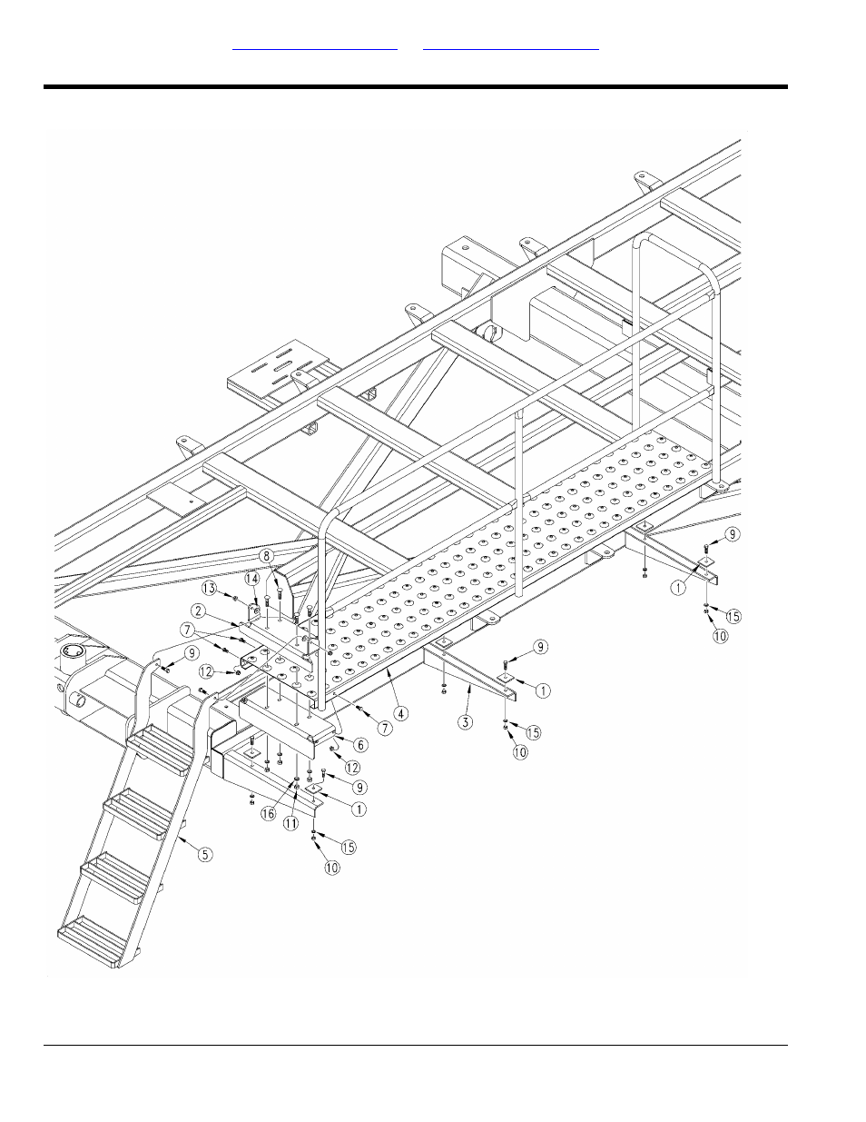 Walkboard and ladder | Great Plains PFC2000 Parts Manual User Manual | Page 12 / 46