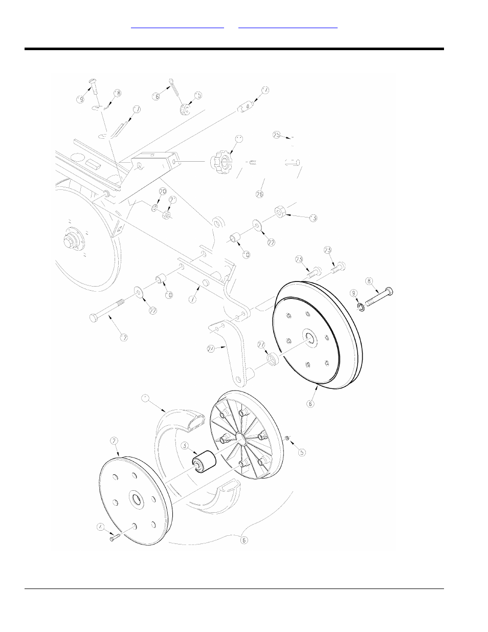 Press wheel 3" x 13" single "v" crown (9/1/96+) | Great Plains EWD13 Parts Manual User Manual | Page 80 / 94