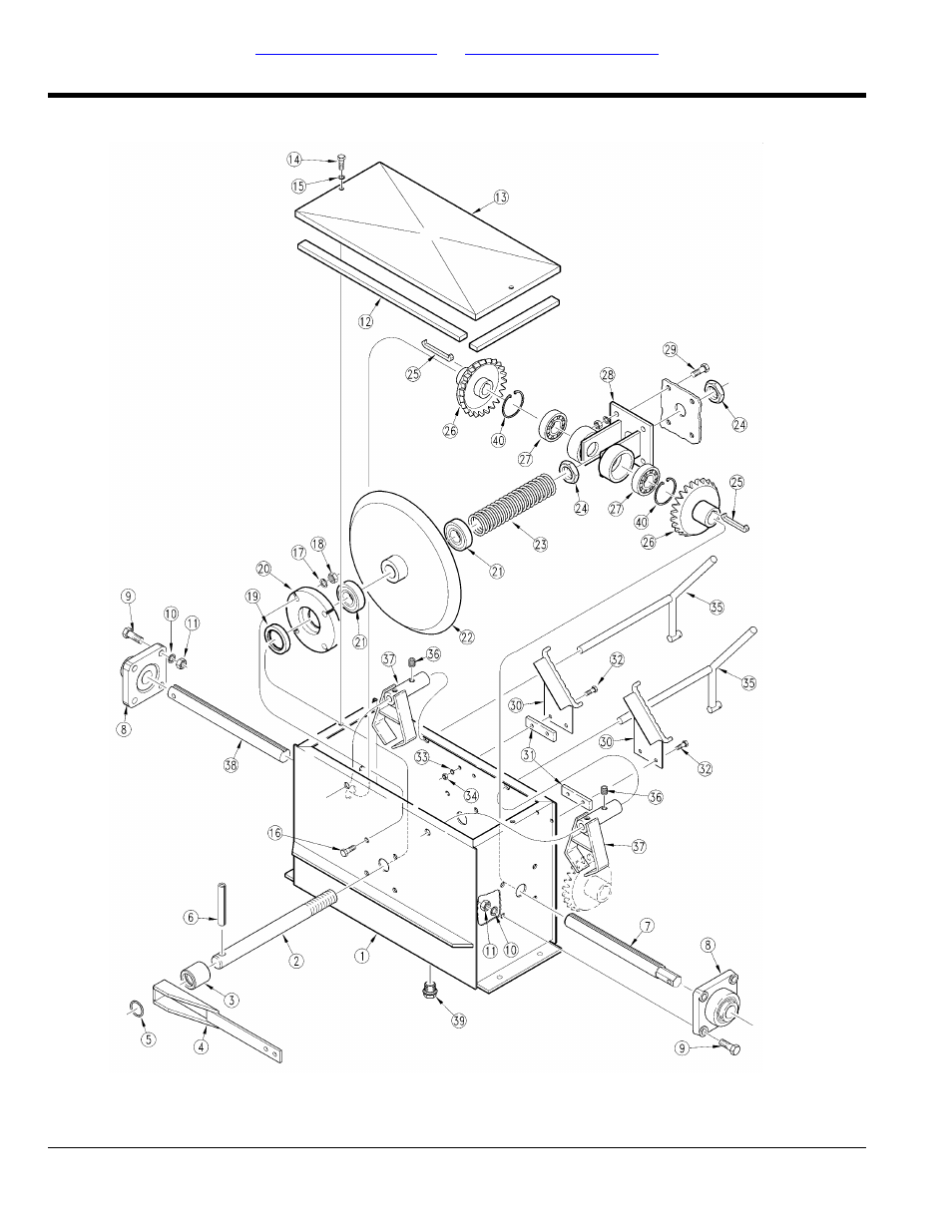 Rear gearbox (s/n y1000-y1062) | Great Plains ADC2220 Parts Manua User Manual | Page 46 / 78
