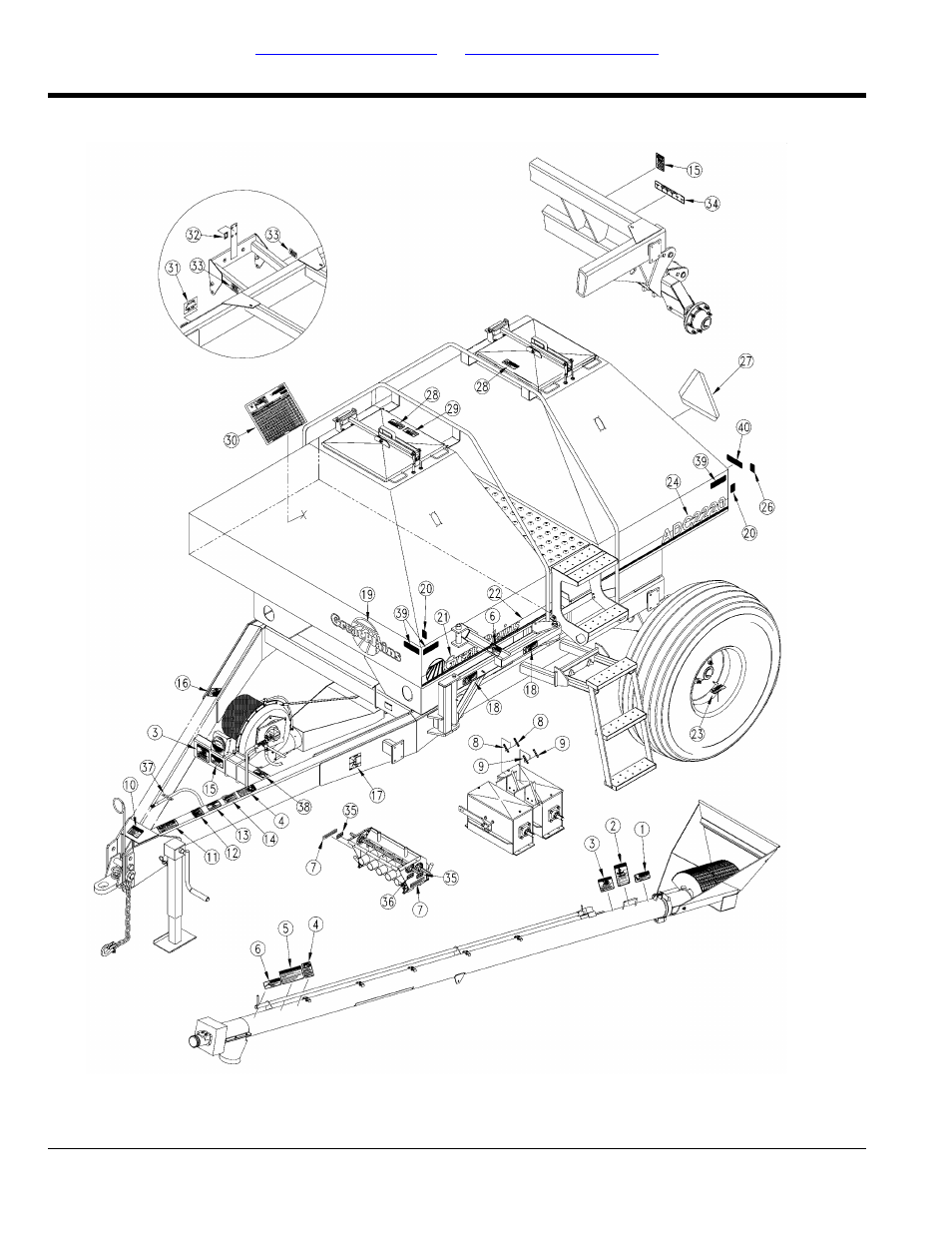 Decals, Decal placement | Great Plains ADC2220 Parts Manua User Manual | Page 72 / 78