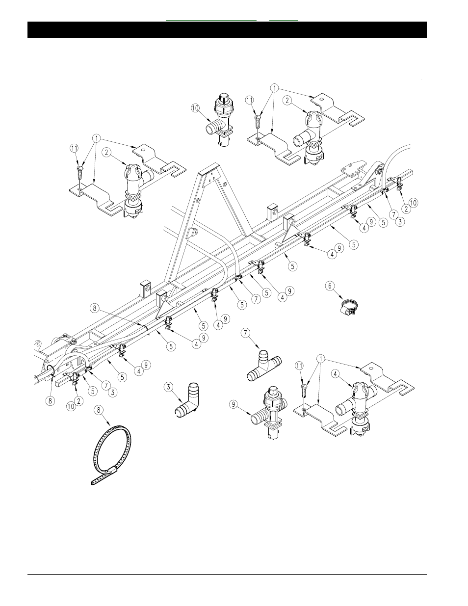 Section 3 spray kits -1, Center section spray kit -1, Table of contents index | Great Plains CF60 Parts Manual User Manual | Page 42 / 61