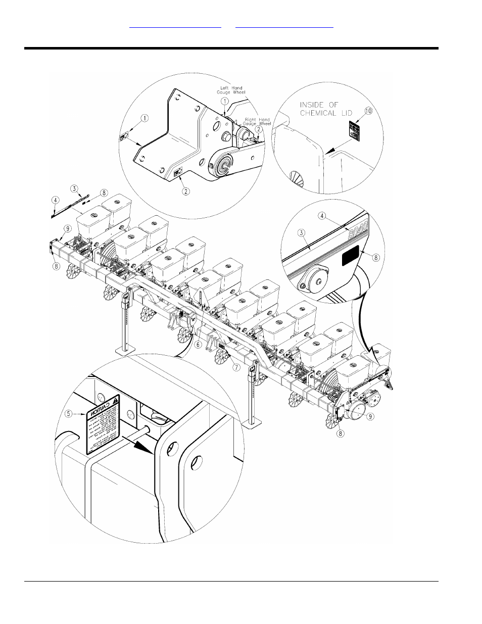Decals, Decal placement | Great Plains 80403P Parts Manual User Manual | Page 20 / 42