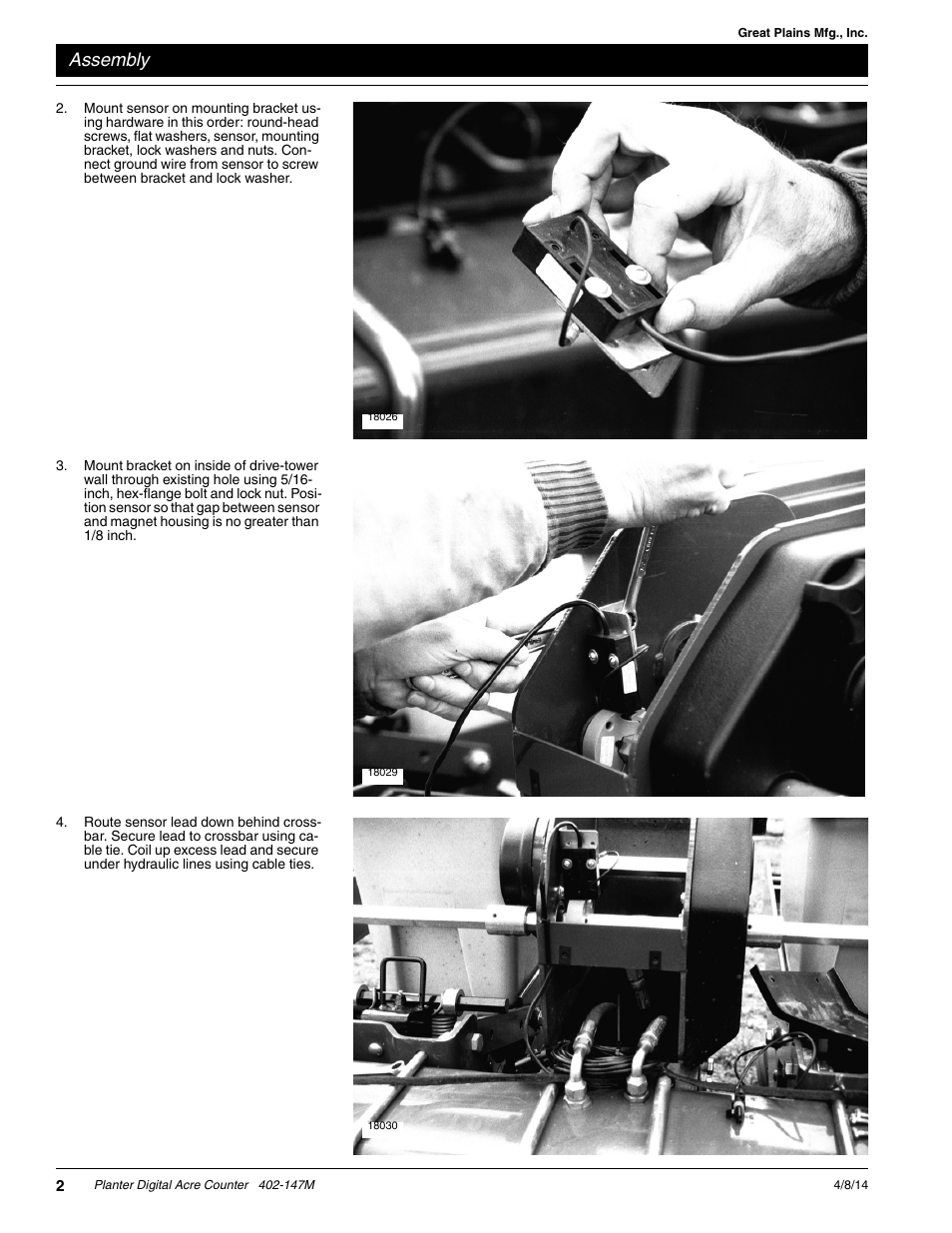 Assembly | Great Plains 80303P User Manual | Page 2 / 4