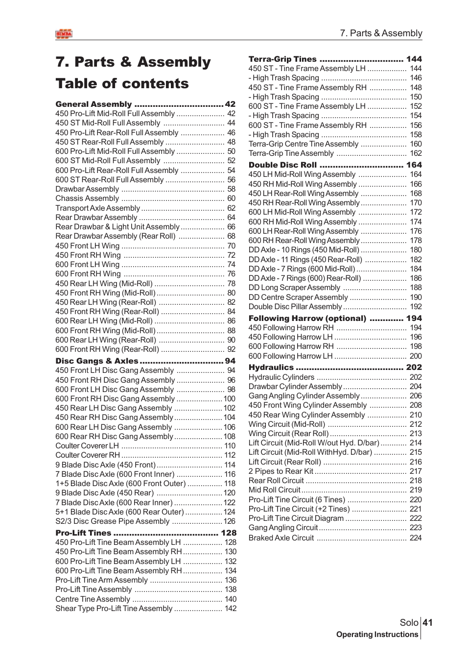 Great Plains Solo 2007 Assembly Instructions User Manual | 184 pages