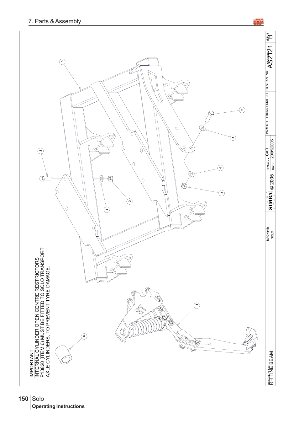 Bas2 12 1, Solo, 150 7. parts & assembly | Great Plains Solo 2007 Assembly Instructions User Manual | Page 110 / 184