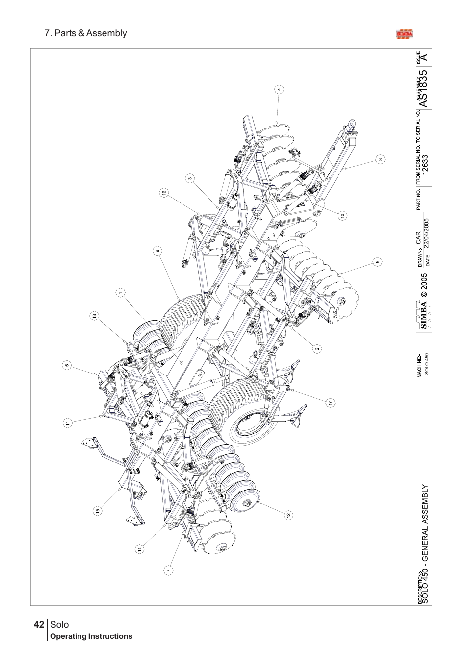 Aas1 83 5, Solo, 42 7. parts & assembly | Great Plains Solo 2007 Assembly Instructions User Manual | Page 2 / 184