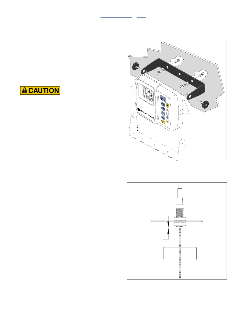 Initial setup, Seed monitor console installation (option), Speed sensor setup (option) | Magnetic sensor gap | Great Plains 2525A Operator Manual User Manual | Page 101 / 116